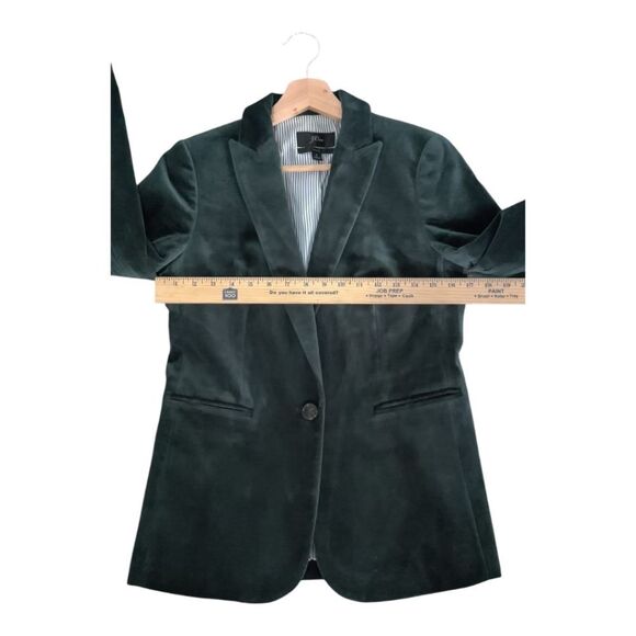 J. Crew Parke Black Velvet Blazer Suit Jacket Size 2 - Picture 6 of 12